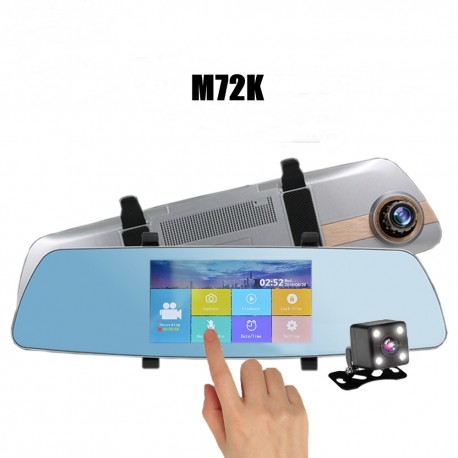 Vaizdo registratorius veidrodis M72K